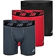 New Balance Men's 6" Premium Performance Boxer Brief with Fly Front (3 Pack)