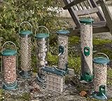 Peckish All Weather Sunflower Heart Metal Bird Feeder Large Blue Black view 6