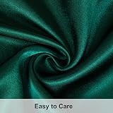 NTBAY Silk Satin Pillowcases 2 Pack 50x75 cm Dark Green Envelope Closure view 2