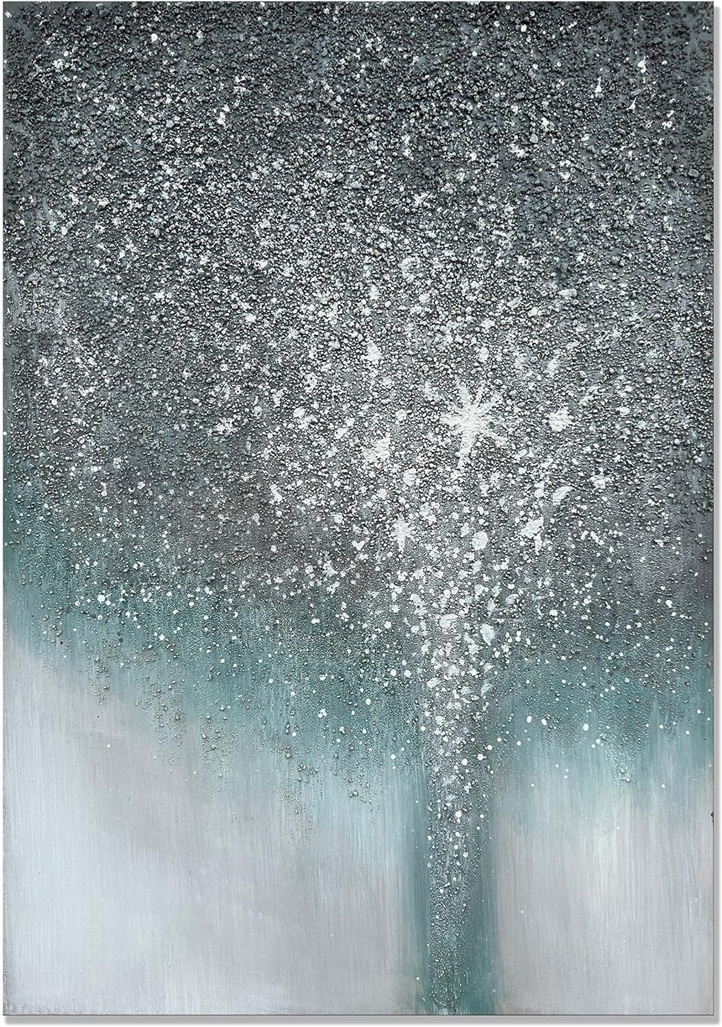 Paintings - Slyart Sandstone Vertical Canvas Wall Art Large Abstract 3D Modern Oil Painting on Canvas Hand Painted Textured Gray Artwork Contemporary Art Home Decorations Wall Decor