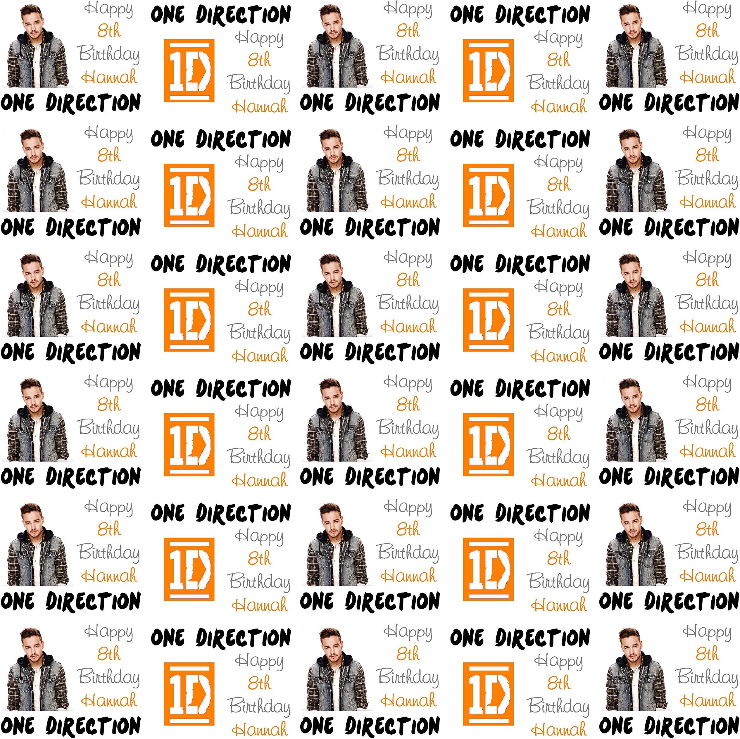 Personalised Birthday Gift Wrap One Direction LIAM PAYNE 2015