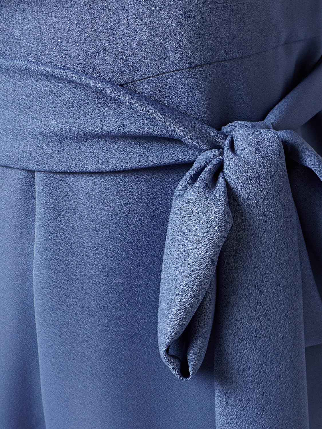 miss chase women's blue off-shoulder ruffled midi jumpsuit