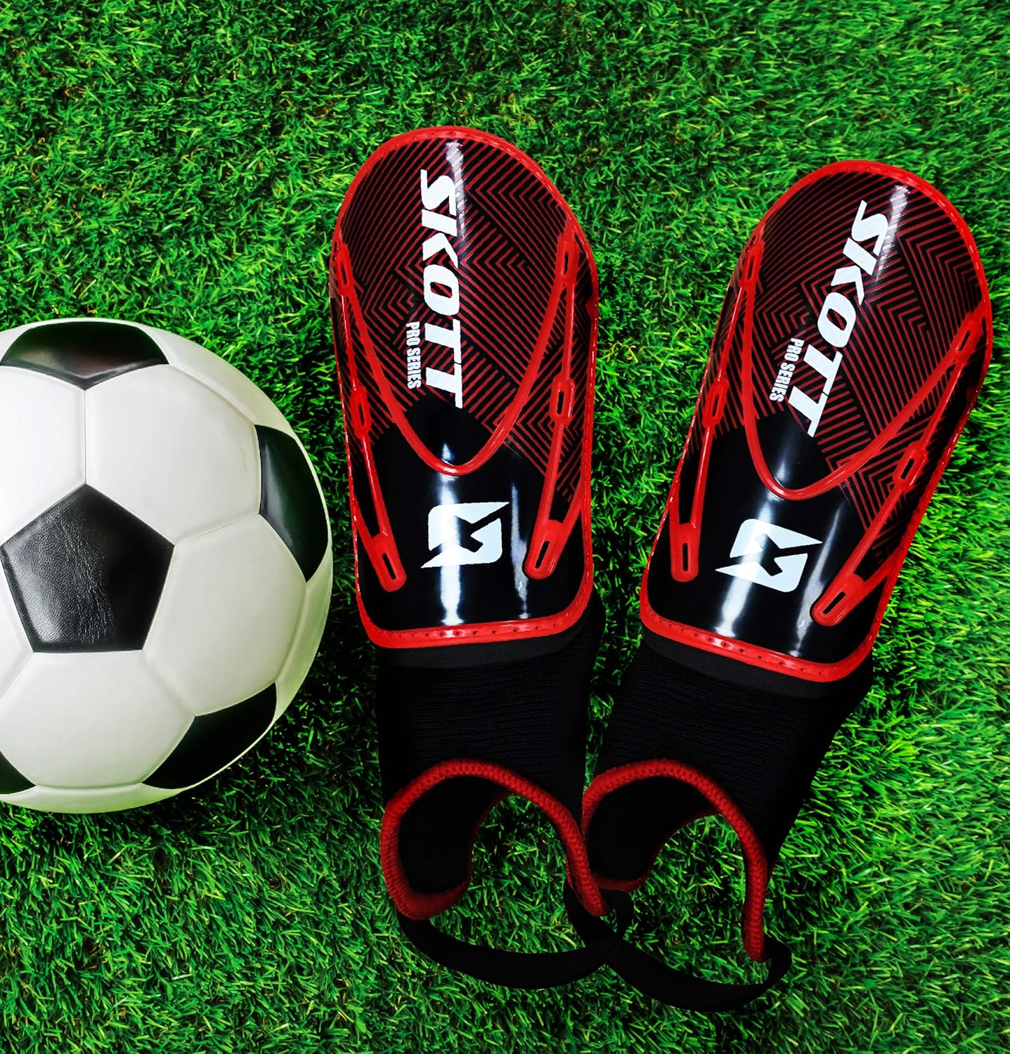 skott Soccer Shin Guards for Great Protection - Shin Guards Soccer for Youth with or Without Sock Option - Field Hockey & Soccer Kids Shin Guards - Lightweight Shin Pads Pair with Unisex Design : Sports & Outdoors