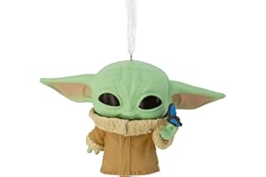 Hallmark Star Wars: The Mandalorian Grogu with Butterfly Funko POP! Christmas Ornament