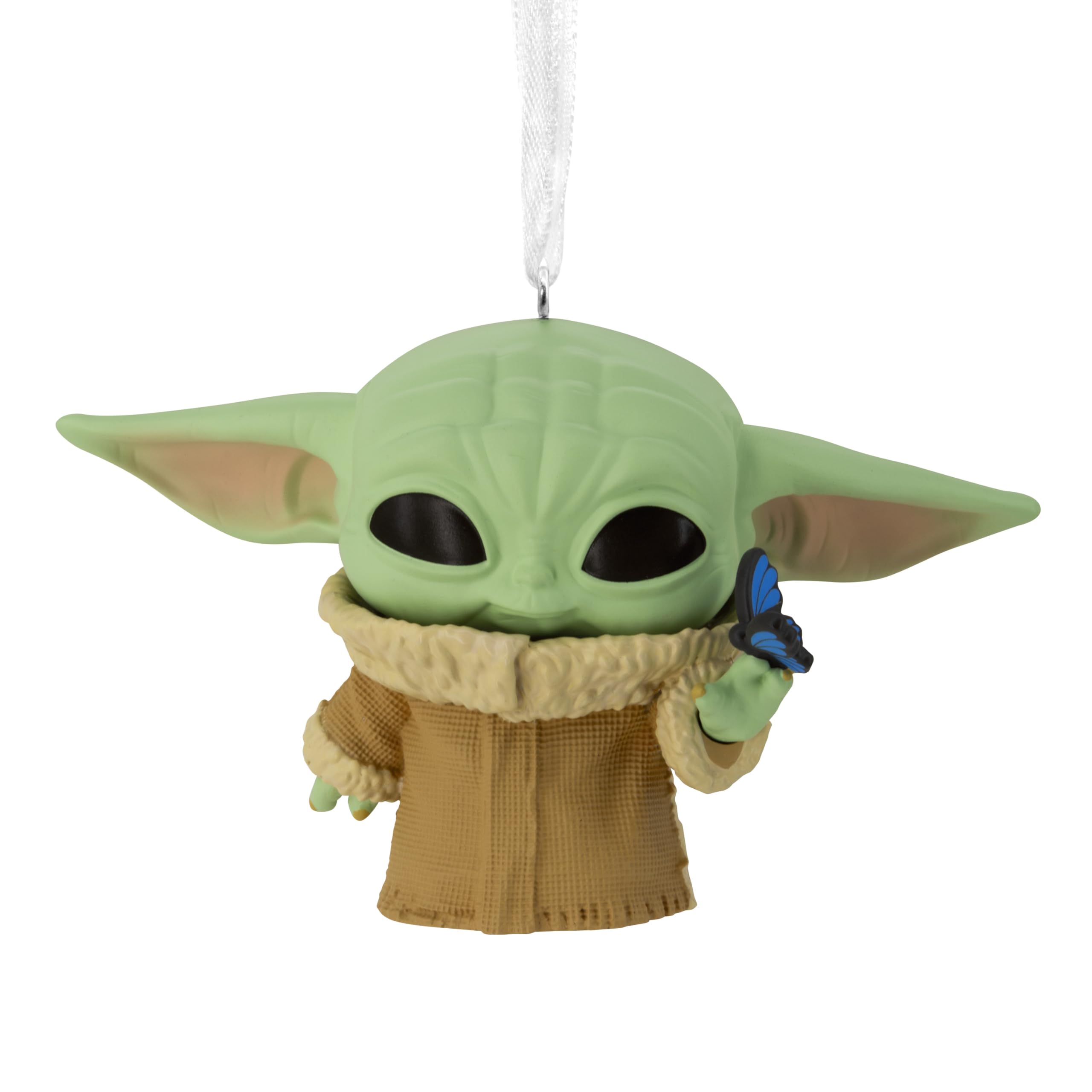 Photo 1 of Hallmark Christmas Ornament, Star Wars: The Mandalorian Grogu with Butterfly Funko POP! Ornament, Gifts for Star Wars Fans