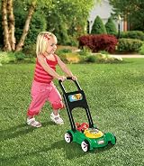 Little Tikes Gas 'n Go Mower Realistic Toy Had Throttle Beads Petrol Can view 7