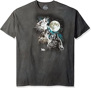 The Mountain Men's Glow Wolf Moon Shirt