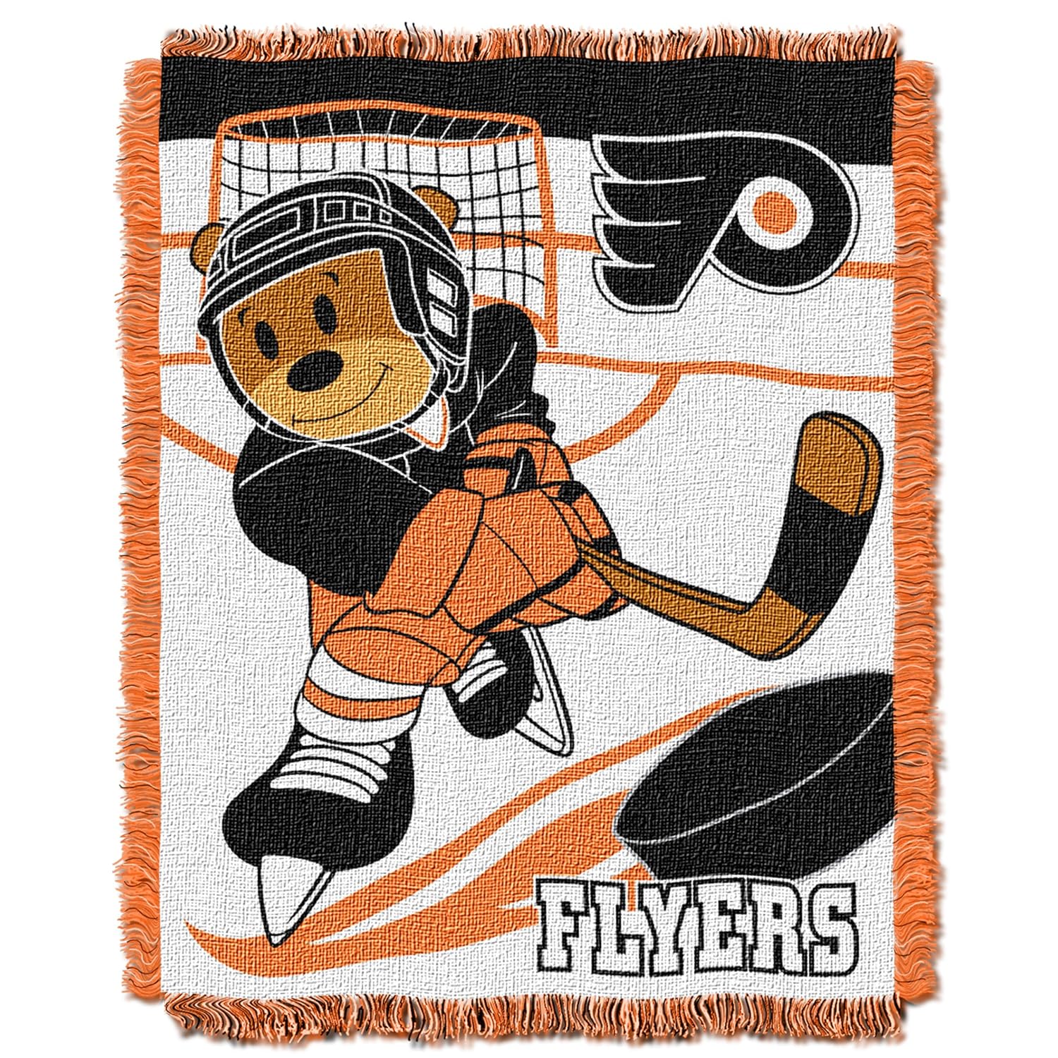 Officially Licensed NHL "Score" Woven Jacquard Baby Throw Blanket, Multi Color, 36" x 46"