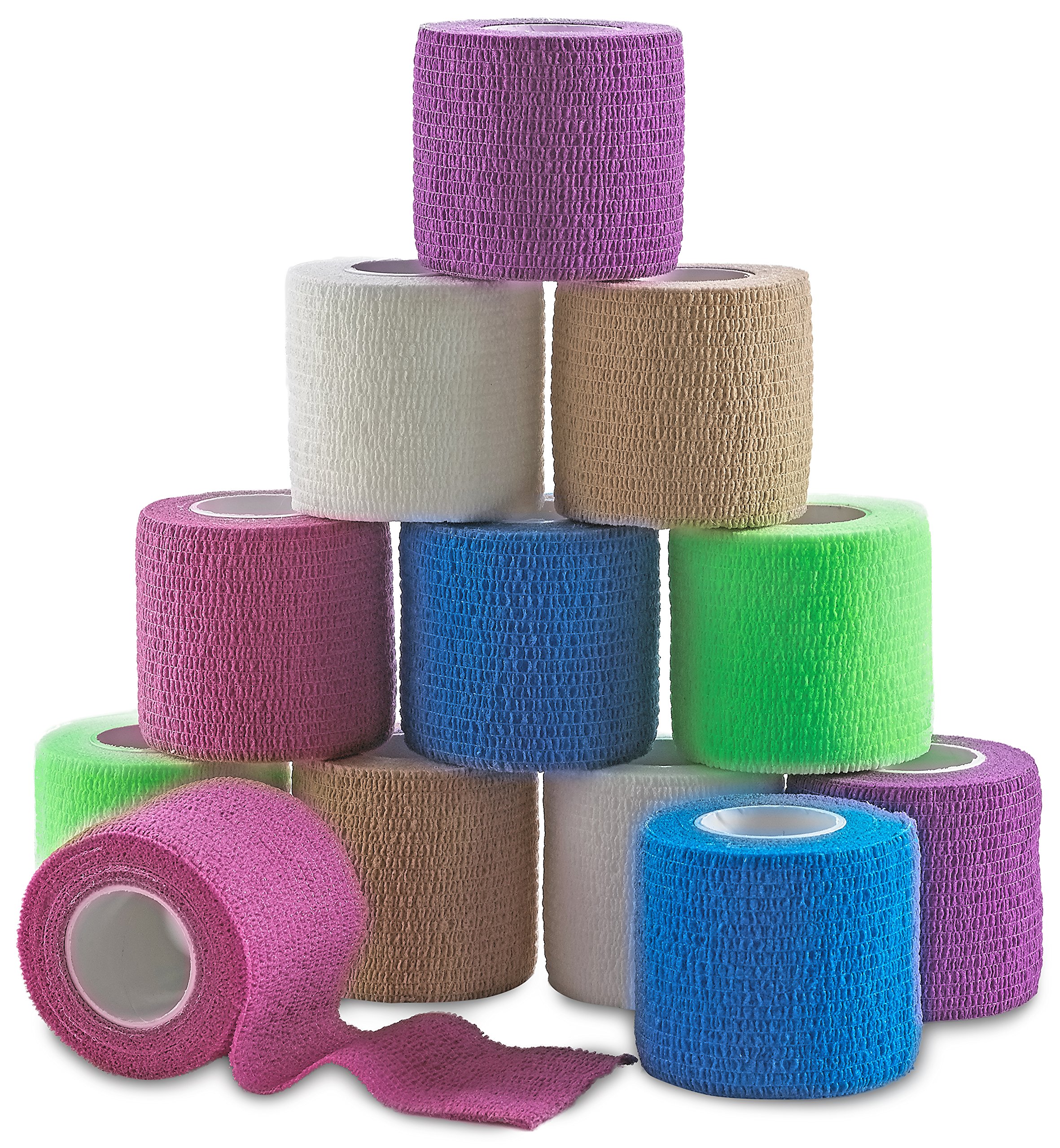 MEDca Self Adherent Cohesive Wrap Bandages 2 Inches X 5 Yards FDA