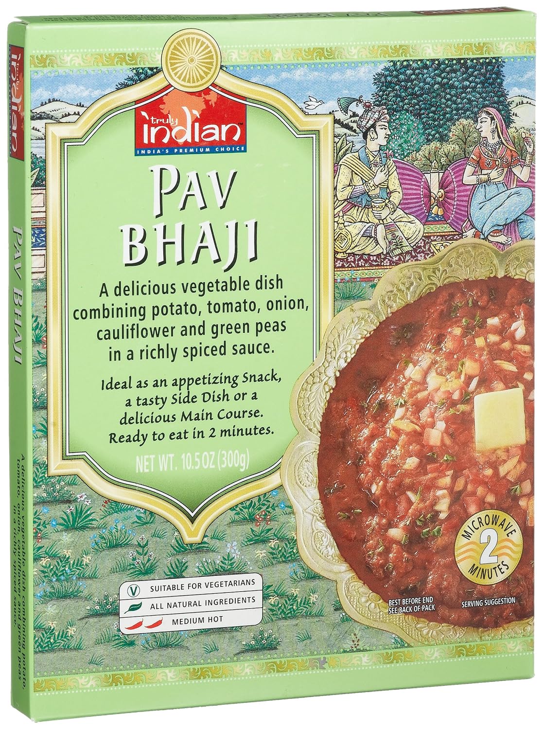 Truly indian entree pouch pav bhaji 10.5oz (767532021704)