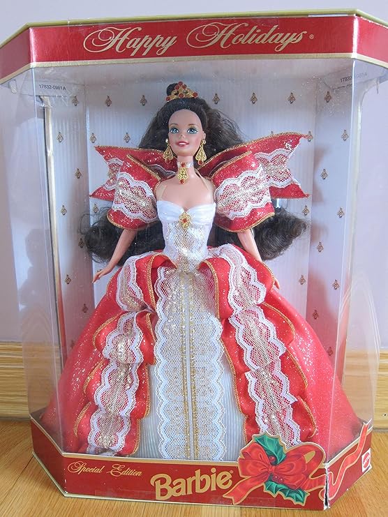 MATTEL BARBIE HAPPY HOLIDAYS - robe de bal rouge et ...