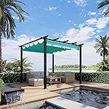 Luckyberry 10' X 10' Outdoor Retractable Pergola
