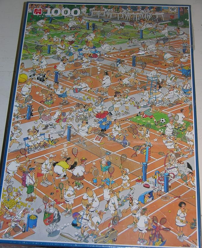 Jan Van Haasteren Tennis 1000 Jigsaw Puzzle Toys & Games