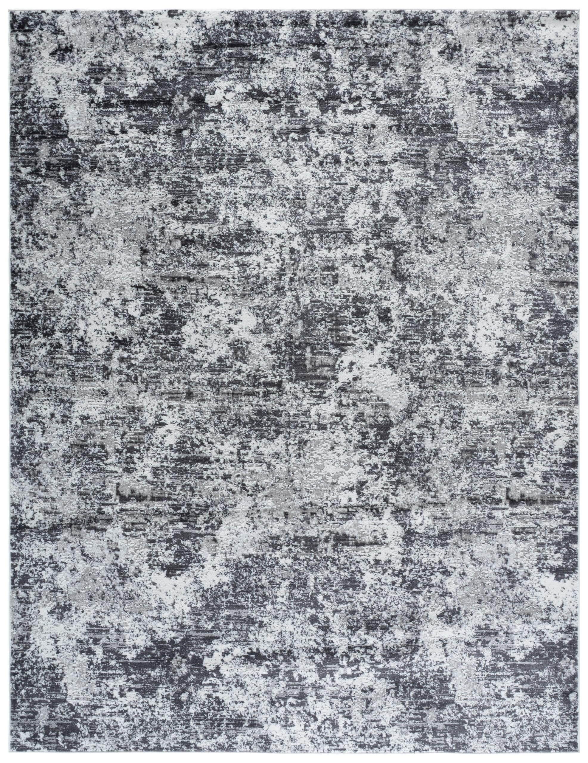 SAFAVIEH Area Rug 11x15 - Amelia Collection - Large - Charcoal & Ivory, Modern Abstract Design, Non-Shedding & Easy to Clean, Ideal for Living Room, Bedroom, Dining Space (ALA705H) Image