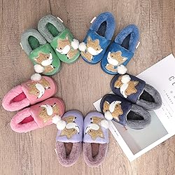 Plush Warm Slippers for Girls Boys Kids Toddlers