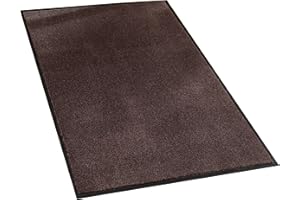 GUARDIAN FLOOR PROTECTION Guardian Silver Series Indoor Walk-Off Floor Mat, Vinyl/Polypropylene, 3'x4', Walnut