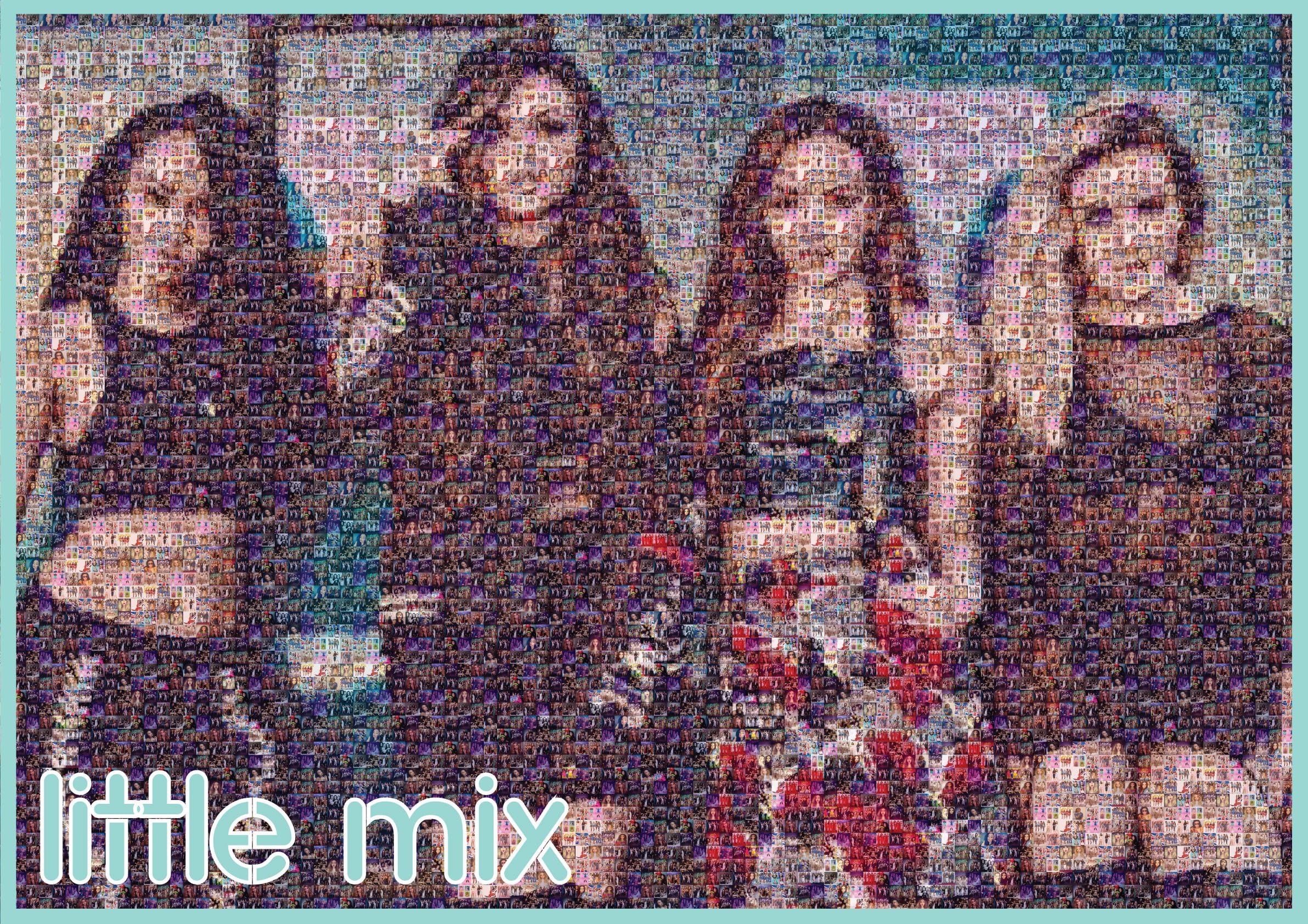 Little Mix Poster A1 Mosaic Poster Glory Days (Made of Tiny Little Mix Photos)