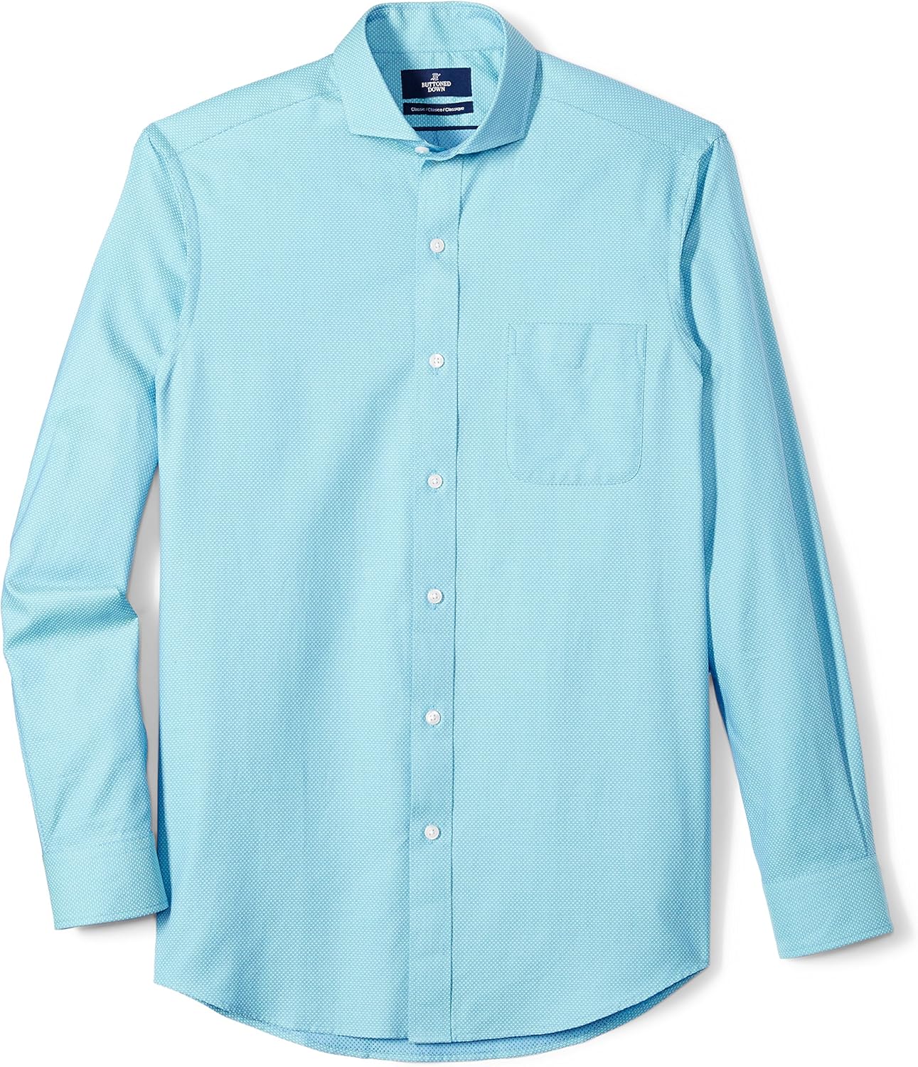  Brand - BUTTONED DOWN Men's Classic Fit Cutaway-Collar Supima Cotton Dress Casual Shirt: Clothing