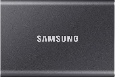 Samsung T7 Portable SSD 1 TB USB 3.2 Gen2 External Titanium Grey MU-PC1T0T/WW