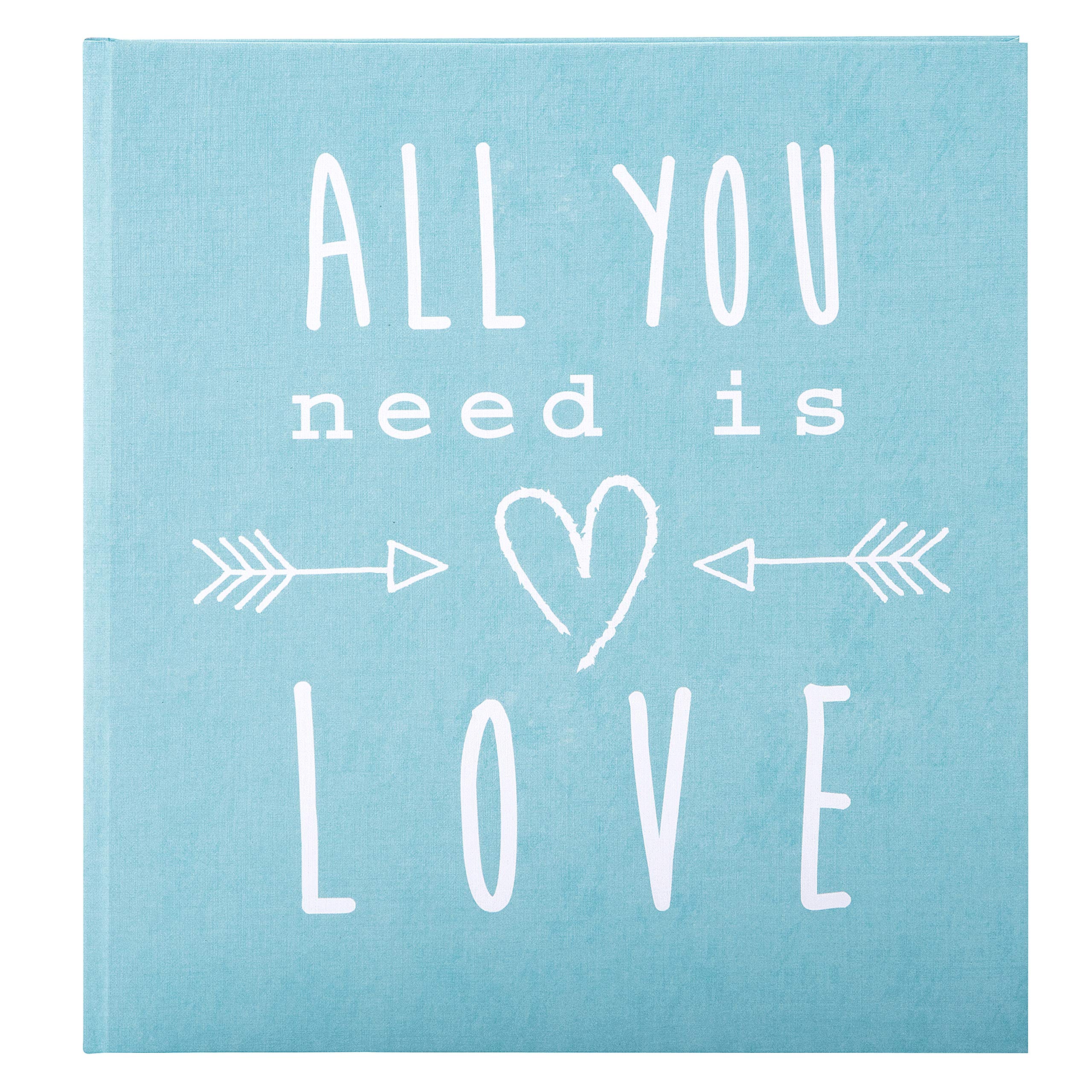 Goldbuch All You Need Is Love Wedding Journal, 23 x 25 cm, 44 Illustrated Pages, Turquoise 11283