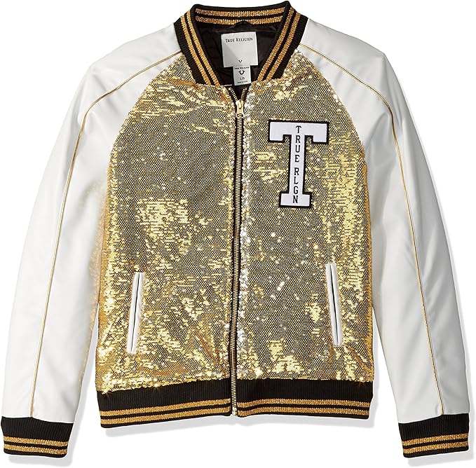true religion sequin bomber jacket