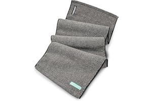 FACESOFT 2X Pro Charcoal Detox Sweat Towel - Double Activated Charcoal for Deeper Detox - Absorbent Cotton Exercise Towel - No Synthetic Microfibers - Sweat Towel for Gym and Sports - Beauty - 1 Pc