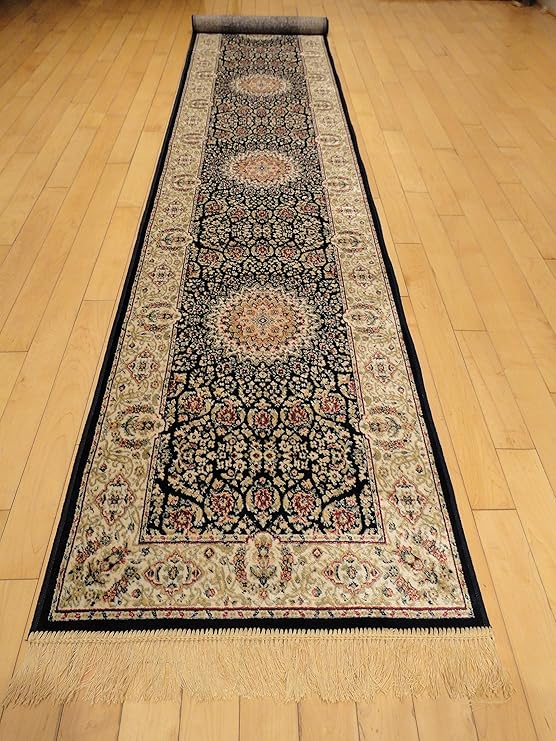 Silk Persian Navy Area Rugs Narrow 2x8 Navy Hallway Runners