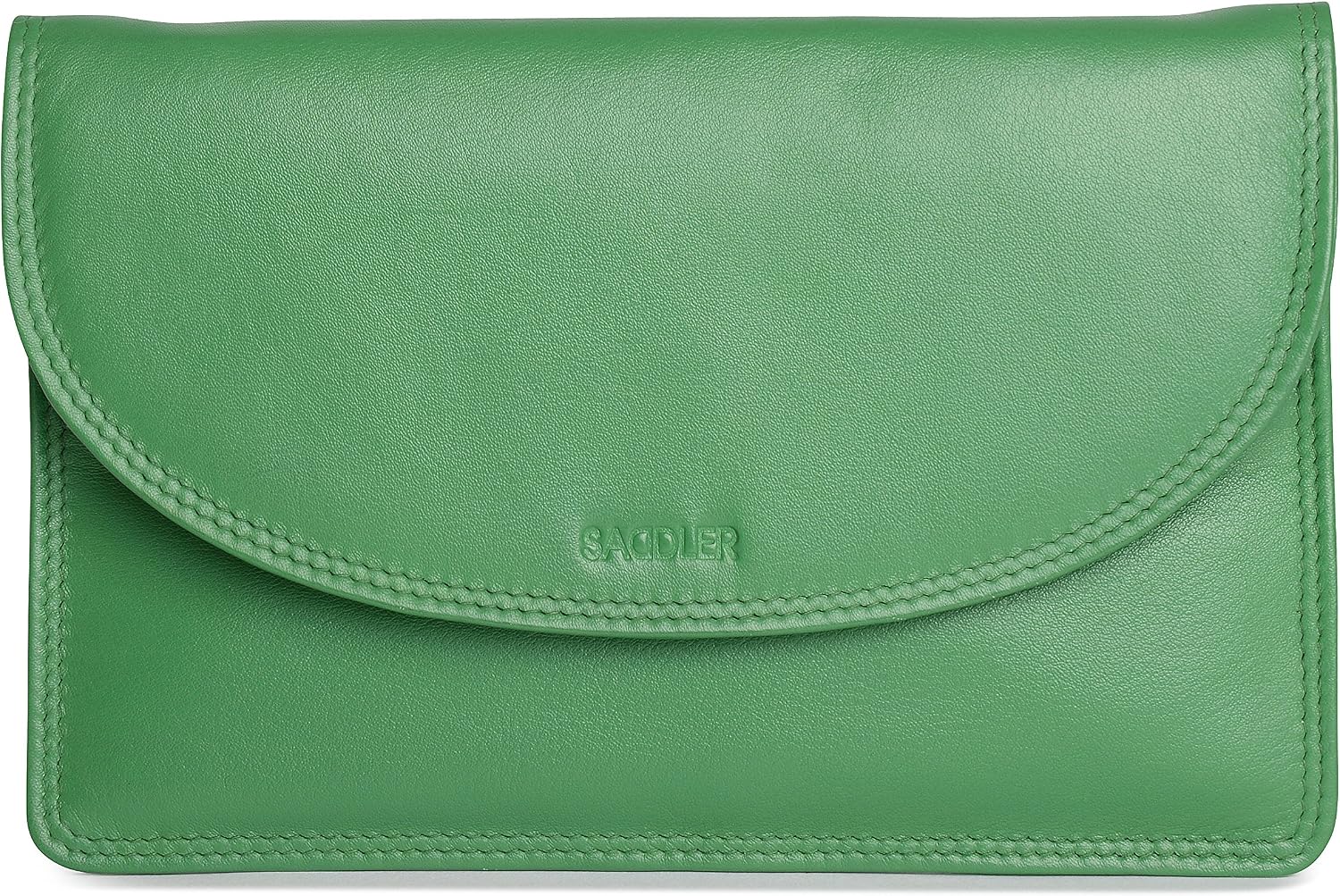 SADDLER "Isabelle Soft Leather Crossbody Bag - Slim Ladies Sling Purse, Jelly Bean