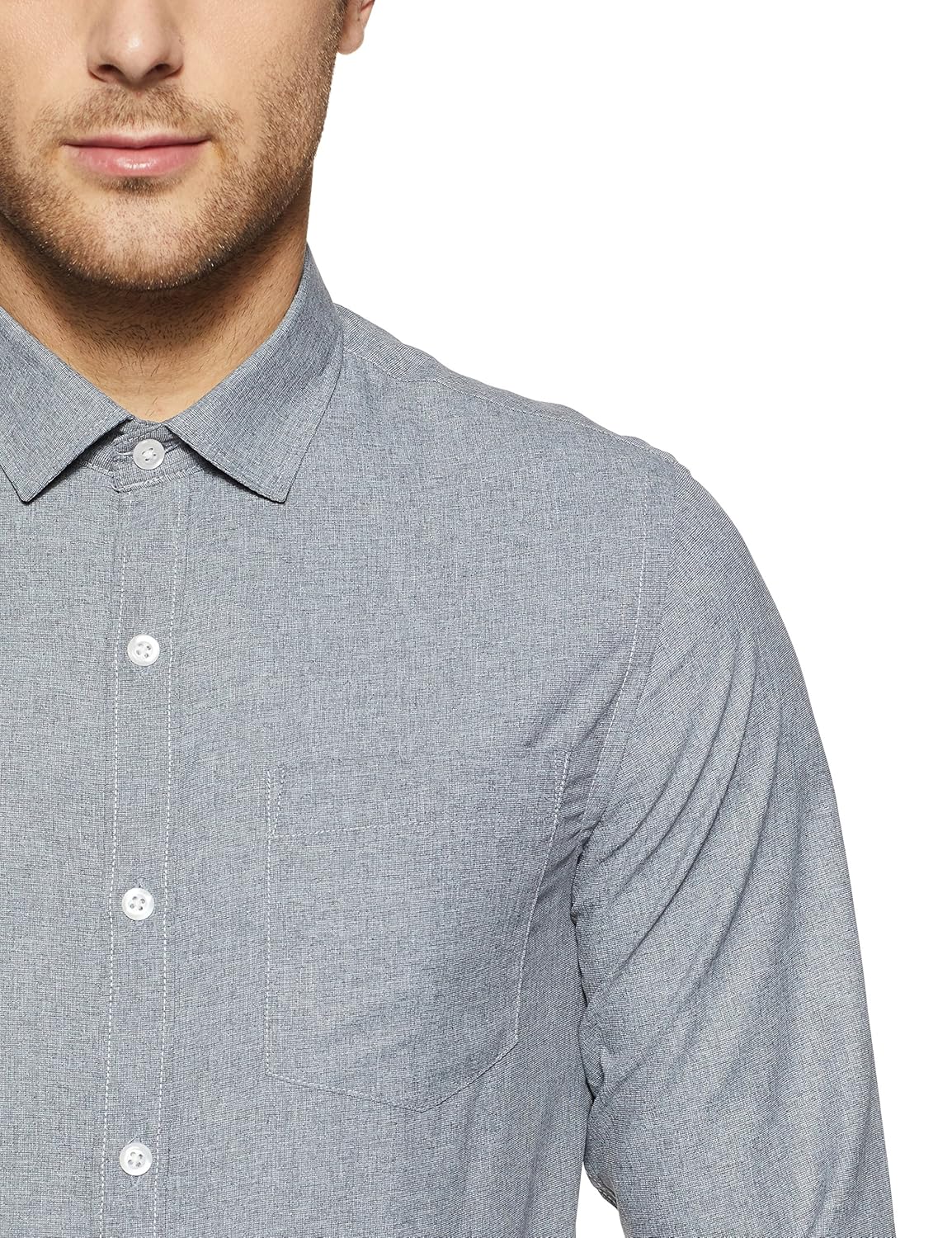 ex by excalibur men's solid regular fit formal shirt
