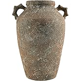 Livabliss x Galey Alix Abbie Global Outdoor Vase, 13" H x 8" W x 10" D, Rust