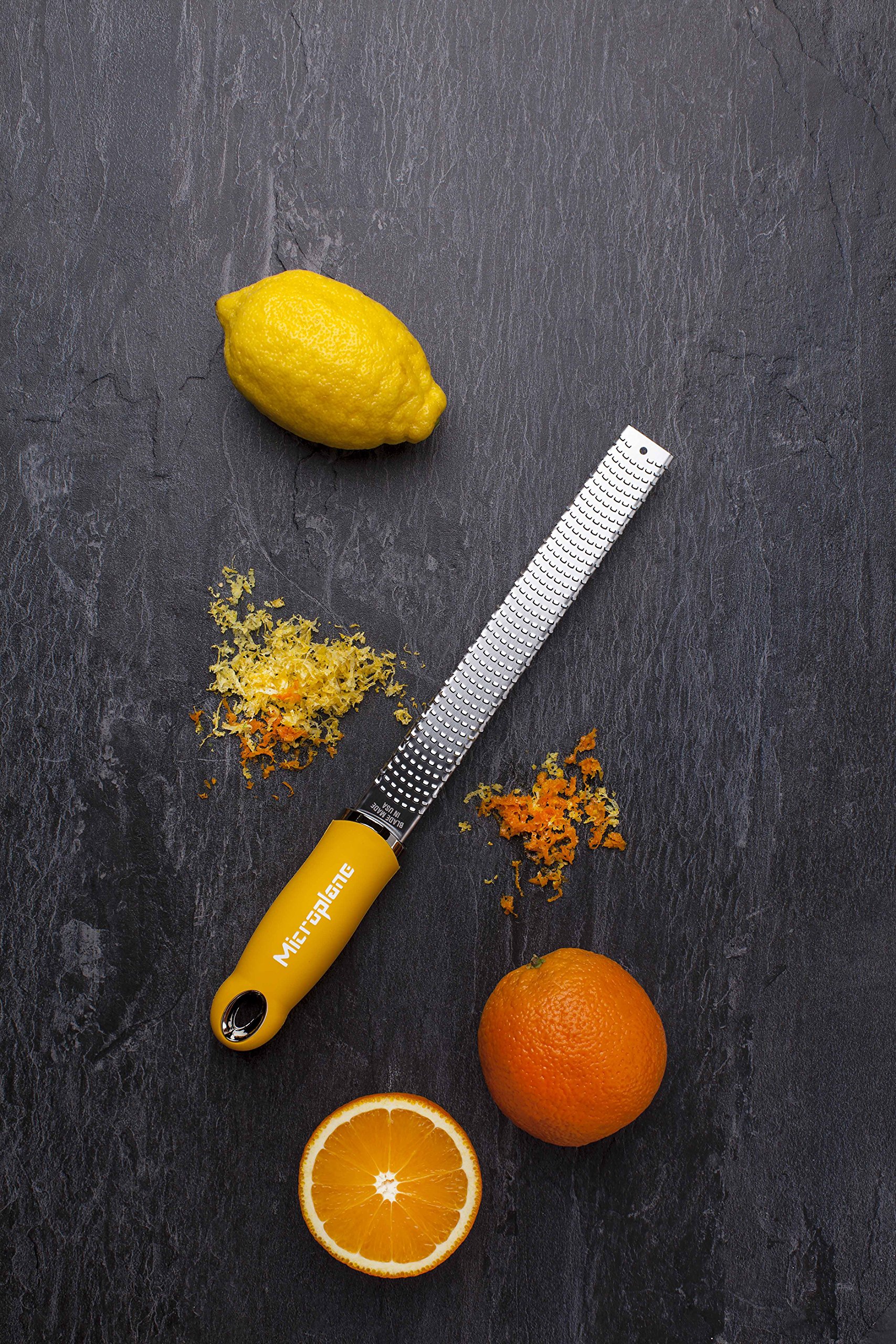 Microplane Premium Zester Grater made in USA stainless steel blade