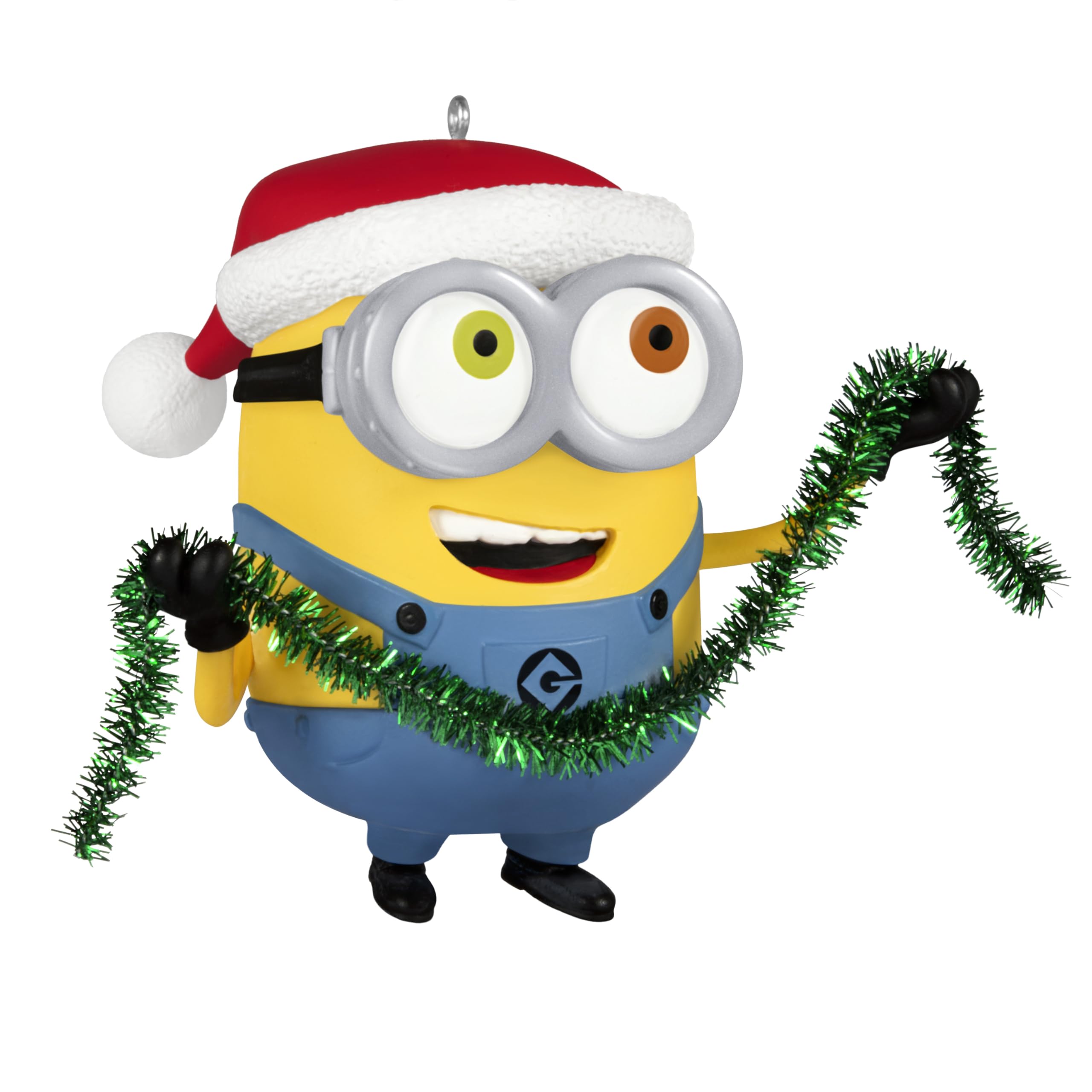 Hallmark Keepsake Christmas Ornament 2025, Minions Bob Trims The Tree with Sound, Movie Gifts