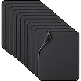 Zhithink 11 Pack Mouse Pad with Reinforced Stitching Edge, Washable Mousepad with Grippy Non-Slip Rubber Base, 0.12 Inch Thick Smooth Tracks Computer Mouse Pads Bulk for Desk, Black, 10.2x8.2 Inch
