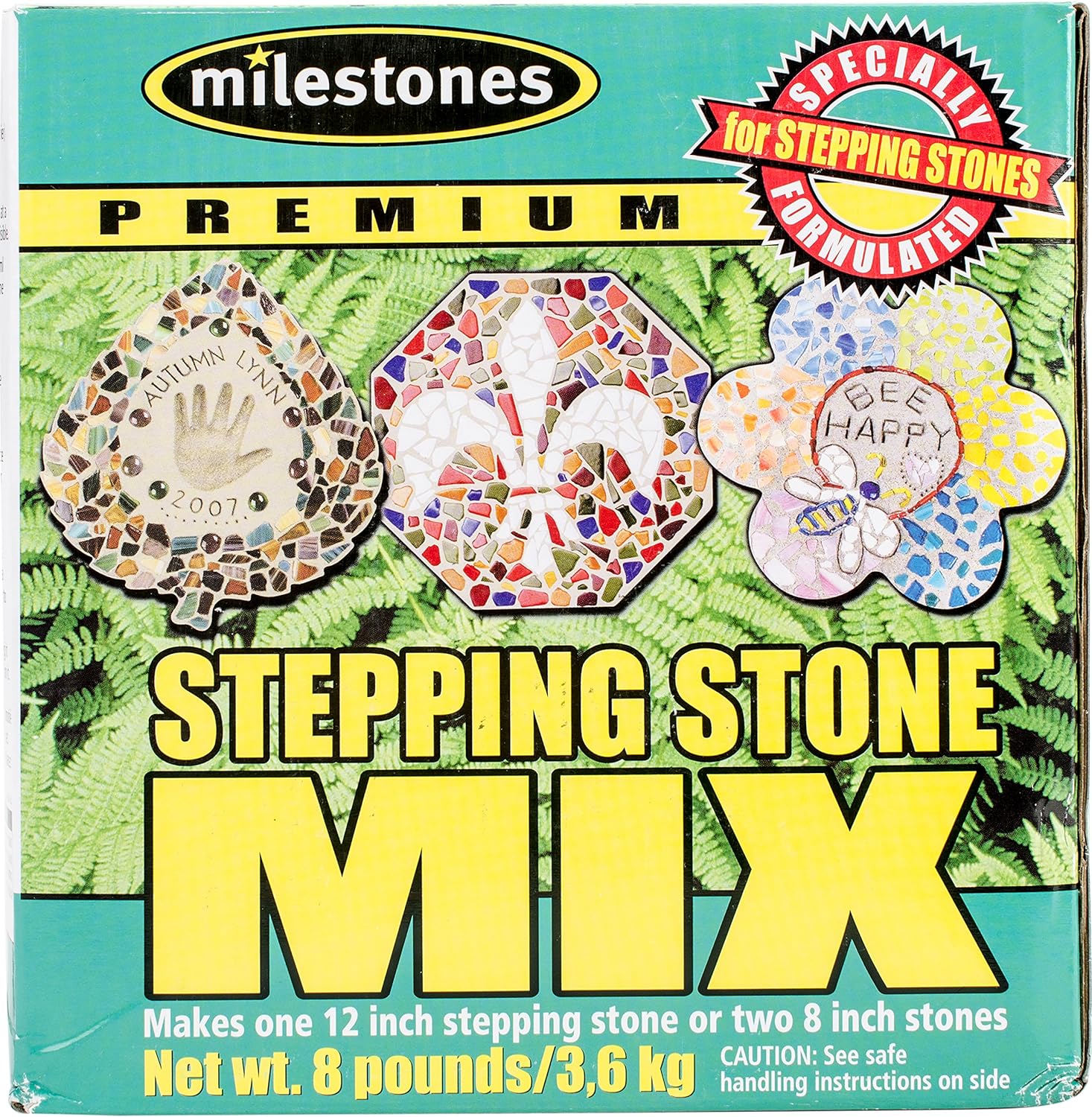 Hardscaping Materials - Midwest Products Co. Milestones Premium Stepping Stone Cement Mix 8 Pound Box for Stepping Stone Kits - 903-16102