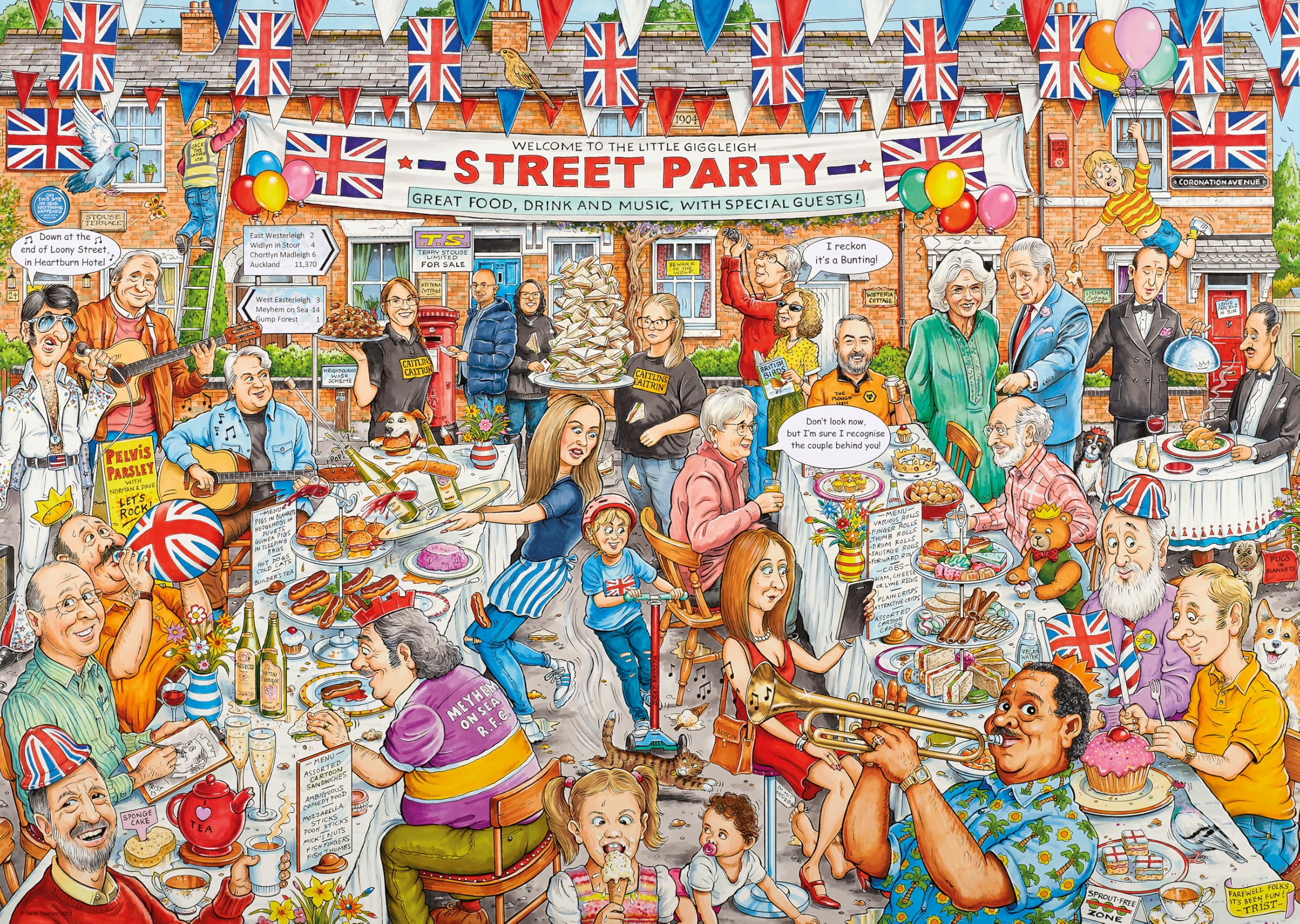Ravensburger Best of British No.24 The Street Party 1000 Piece Jigsaw Puzzles for Adults and Kids Age 12 Years Up
