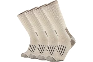 ONKE Merino Wool Cushion Crew Socks for Men Outdoor Hiking All Seasons Work Boot Heavy Thick Thermal Moisture Wicking Control