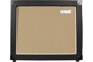 Seismic Audio - 1x12 GUITAR SPEAKER CAB EMPTY - 7 Ply Birch - 12" Speakerless Cabinet - Black Tolex - Wheat Cloth Grill - Front or Rear Loading Options
