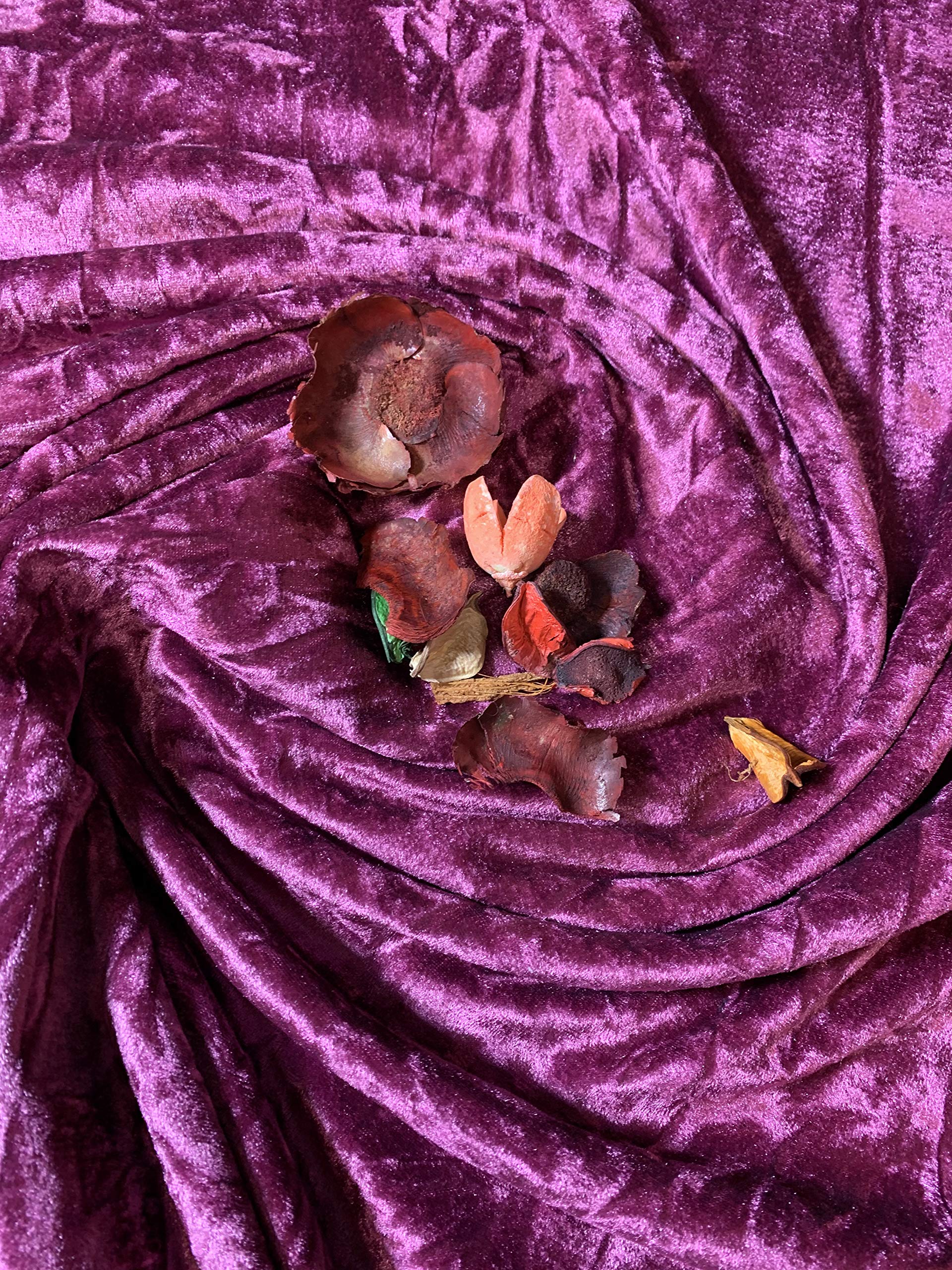 Textile Station Premium Quality Marble Crushed Velvet Medium Weight Stretch Fabric Material 58" Wide Available in 26 Colours (Dark Cerise) โ image 1