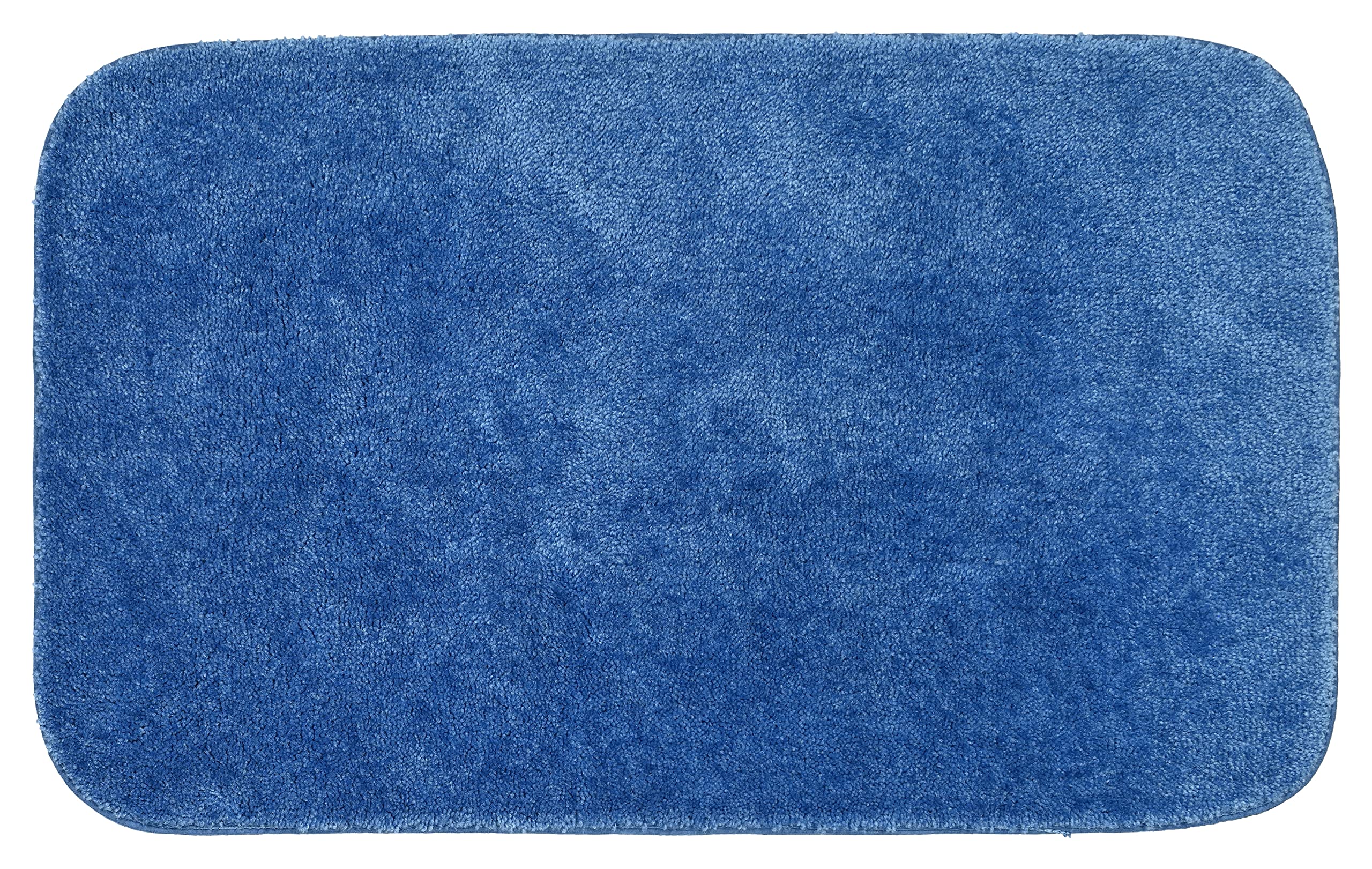 Photo 1 of Garland Rug 24"x40" Traditional Plush Nylon Rectangle Bath Rug, Electric Blue