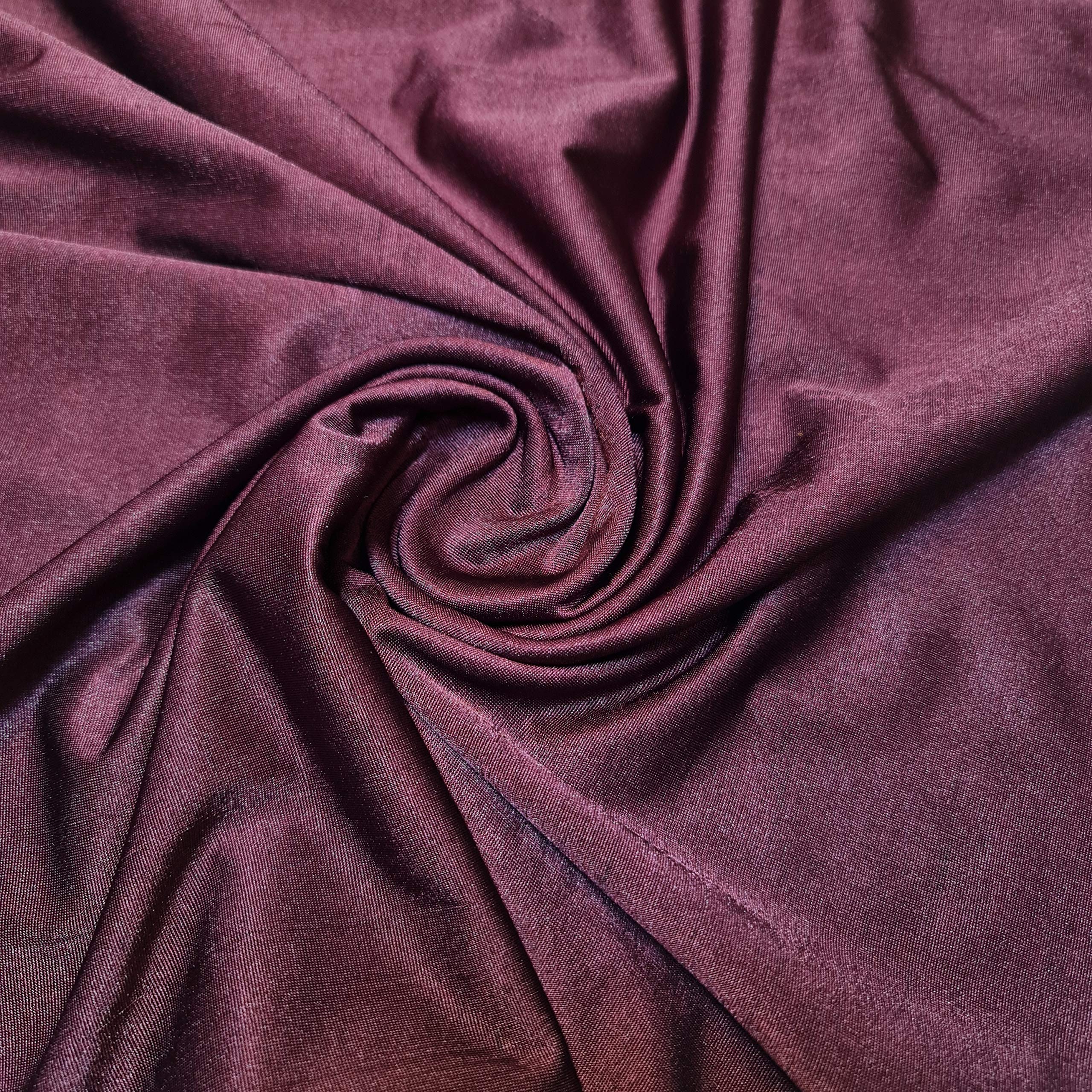 TEXTILE STATION 5 Meter 100% Elastane Interlock 4 -Way Stretch Spandex Jersey Swimwear Dress Fabric 58" (Plum)