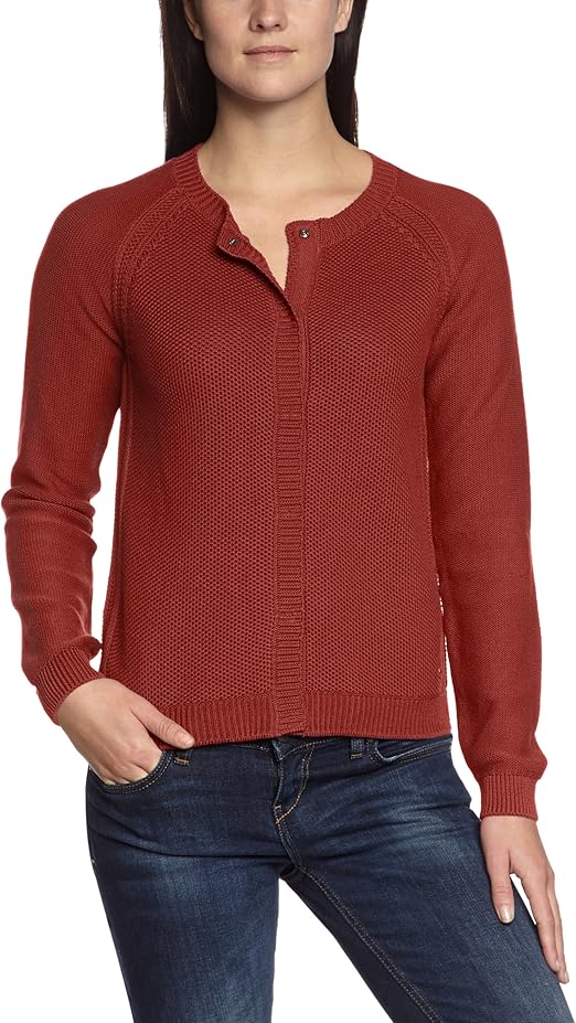 Marc O'Polo Damen Strickjacke 308 6059 61031, Gr. 40 (L), Braun (760