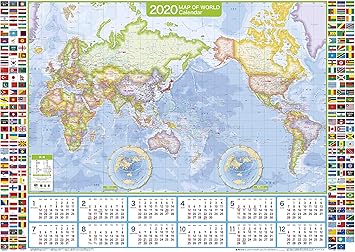 Amazon 昭文社 年 カレンダー 壁掛け A1 世界地図 カレンダー 文房具 オフィス用品