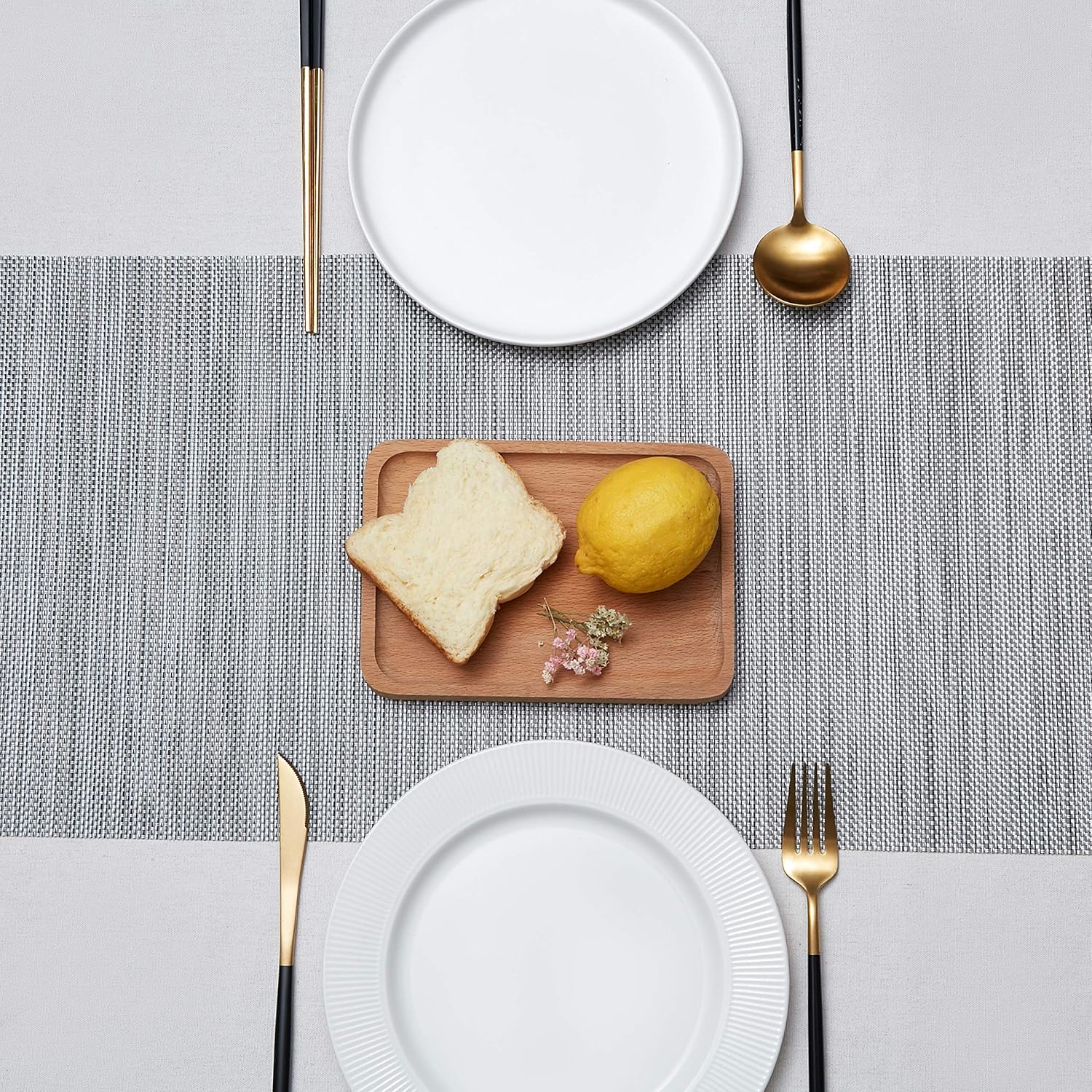 DOLOPL Table Runner Grey Table Runners Outdoor Table Runner 12"×72" Non-Slip Heat Resistant Easy to Clean Modern Farmhouse Kitchen Table Runner for Patios Family Dinner Office Kitchen Table: Home & Kitchen