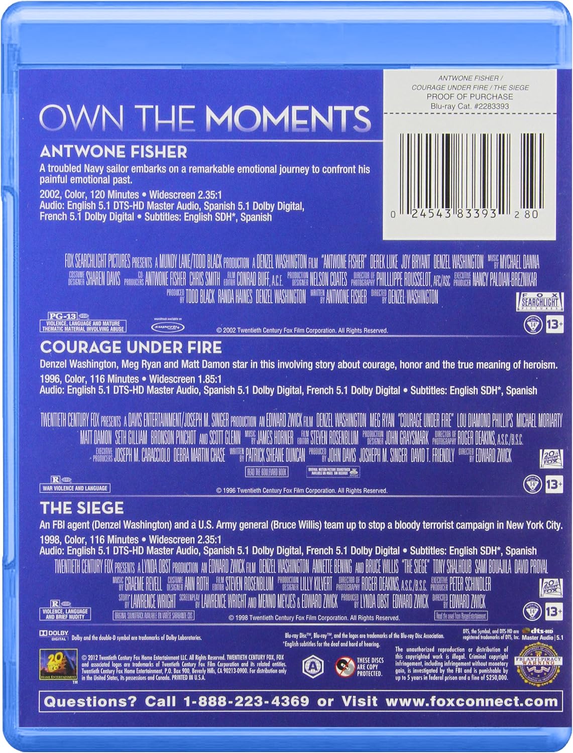 Antwone Fisher Courage Under Fire Siege Blu Ray Us Import Amazon Co Uk Antwone Fisher Courage Under Fire Siege Dvd Blu Ray