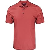 Cutter & Buck Mens Cutter & Buck Pike Eco Tonal Geo Print Stretch Recycled Mens Big & Tall Polo