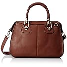 MG Collection Marissa Top Handle Doctor Shoulder Bag, Brown, One Size