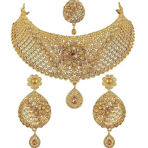 Gold Alloy Jewel Set for Women