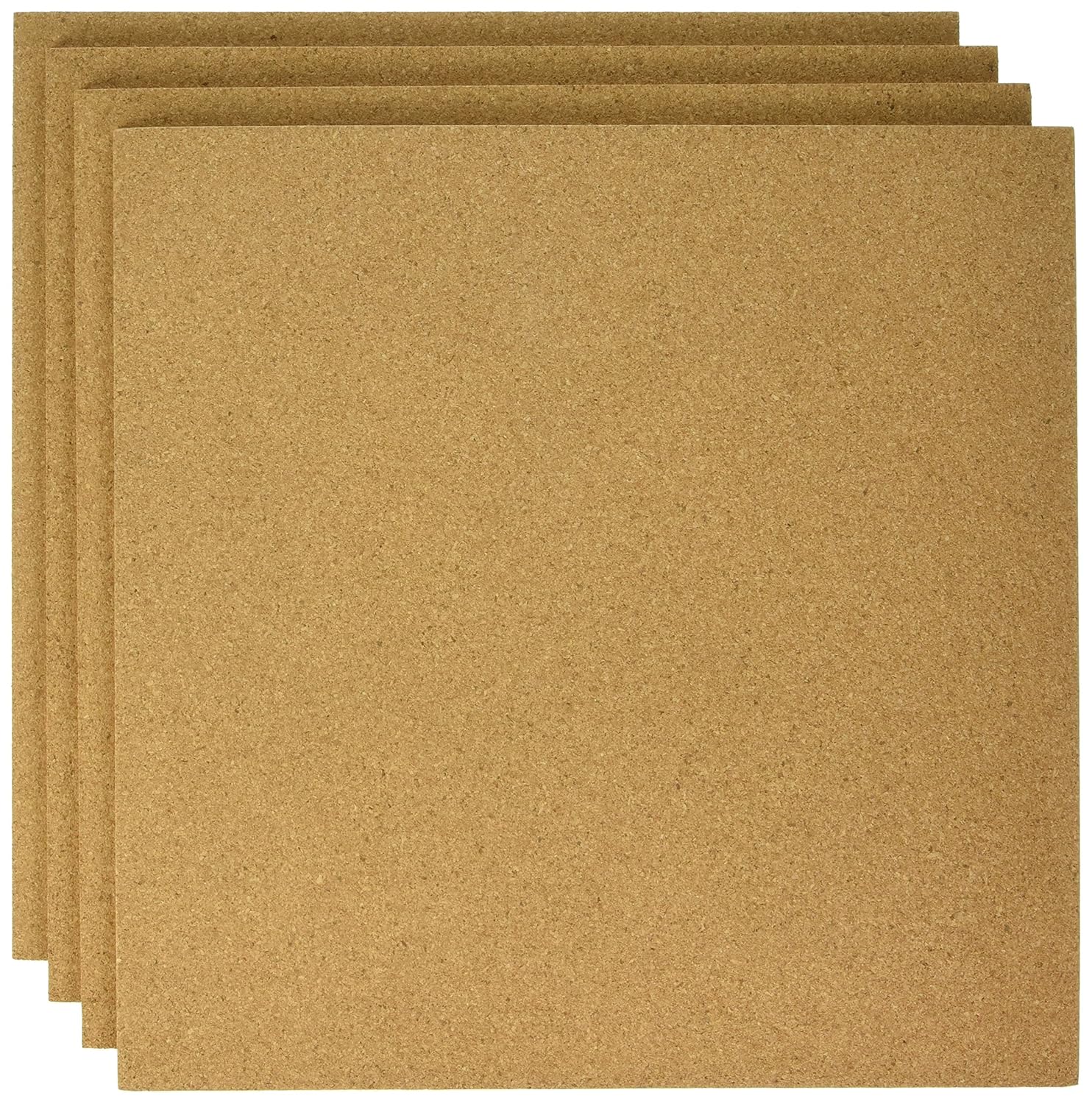 Lorell Natural Cork Panels 12Inch Heightx12Inch Width Brown Cork