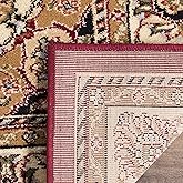 SAFAVIEH Lyndhurst Collection Accent Rug - 3'3" x 5'3", Red & Ivory, Traditional Oriental Design, Non-Shedding & Easy Care, I