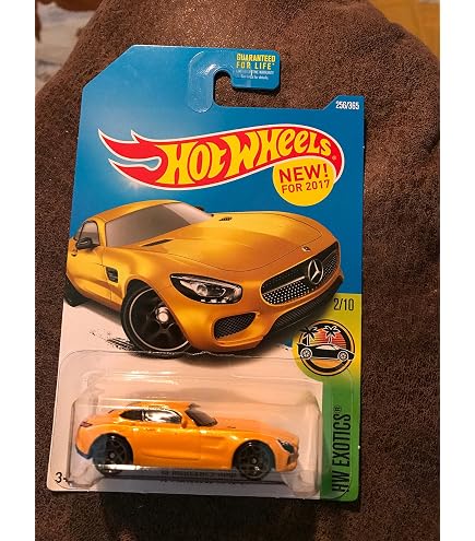 Hot Wheels '15 Mercedes AMG GT Die-Cast Car - 1:64 Scale - Nightburnerz Series 5/10